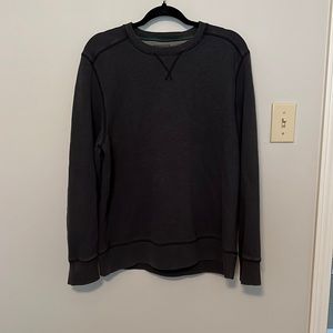 Dark Heather Gray Crewneck Sweater - Large - G.H. Bass